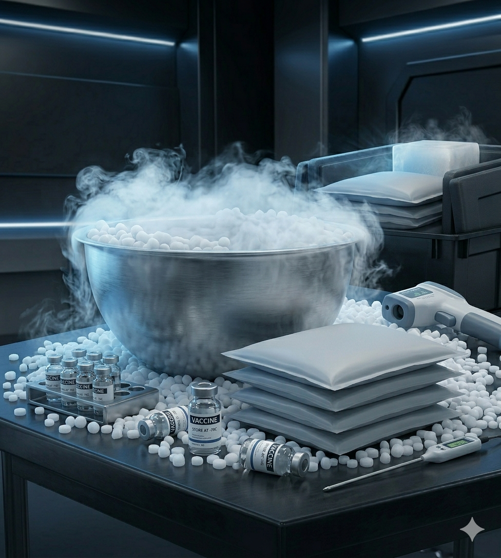 Dry Ice & Ice Gel Pack Cold Chain Solutions in Pakistan