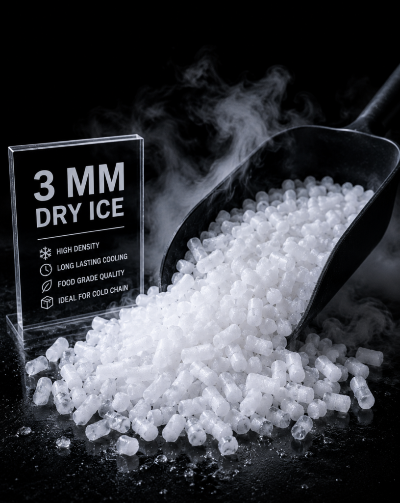 3mm dry ice pellets supply in pakistan